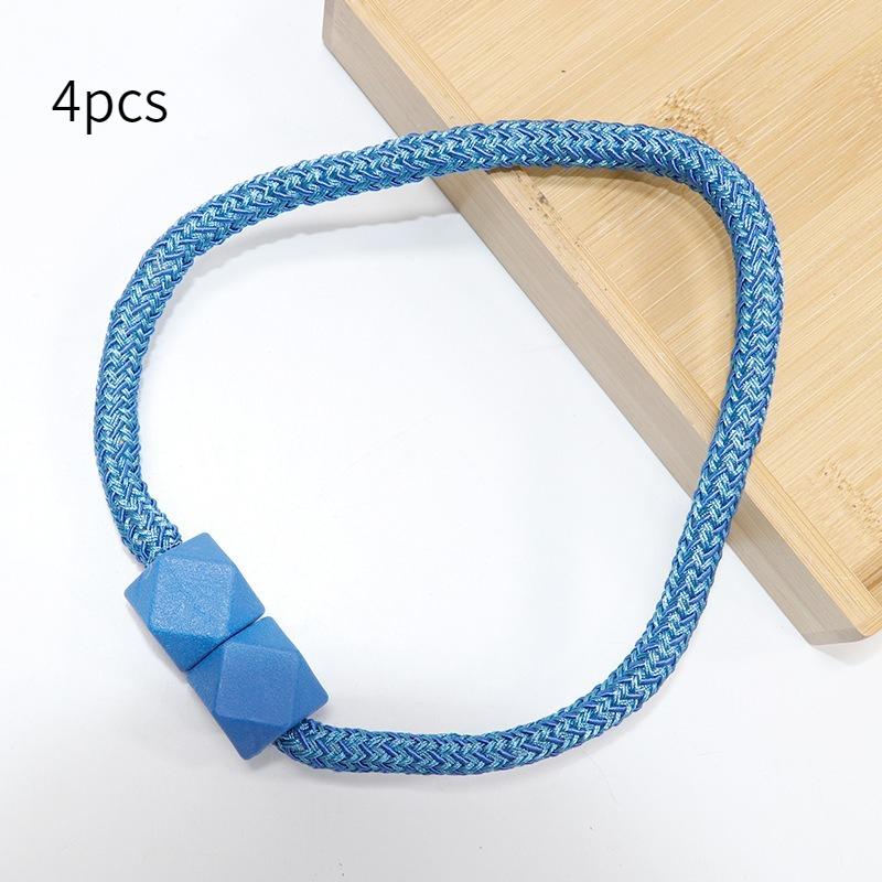 4pcs Modern Minimalist Cube Curtain Ties with Clip Design Elegant for Bedroom Living Room Kitchen Clearance