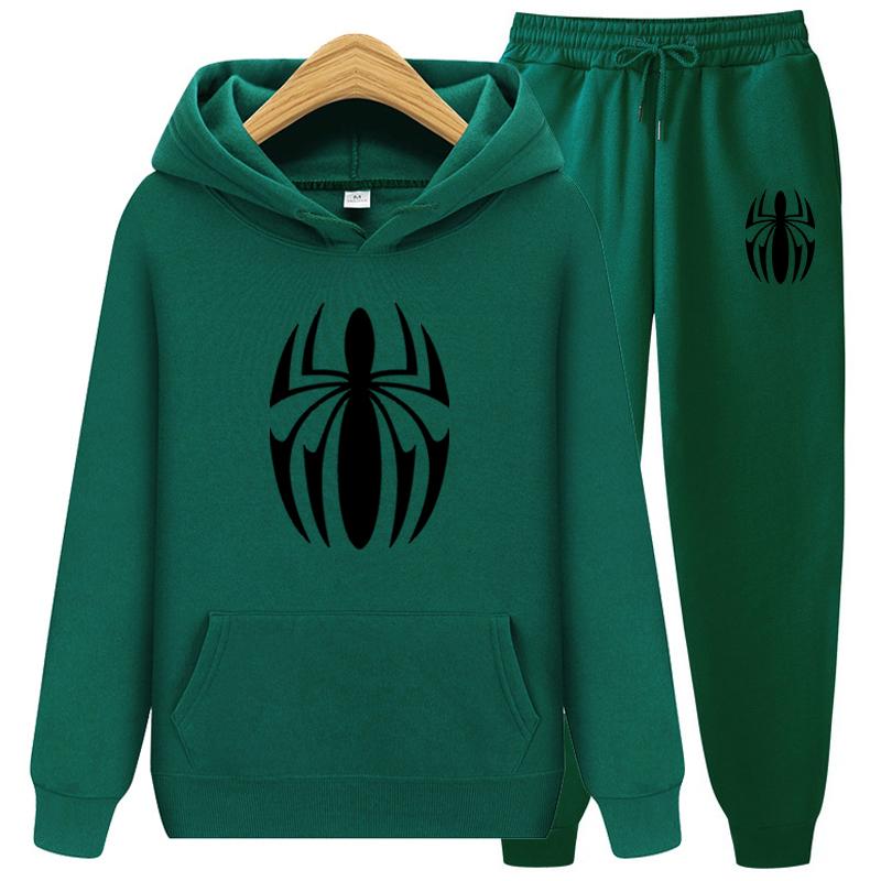Women's Tracksuit Sets Winter Scarlet Spider 2 Piece Set Running Hoody Brand Sweatshirt Sport Joggers Sweatpants Suit