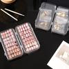 Clear Press on Nail Storage Box Folding Nail Art Storage Box Large Capacity Plastic Display Case for Press-On Nails & Tips