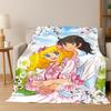Candy Candy Dziewczynka Kreskówka Anime Koc Flanelowy Miękki Ciepły Koc Koc Rzutowy do Sypialni Salonu Łóżka Podróży Pikniku Prezent