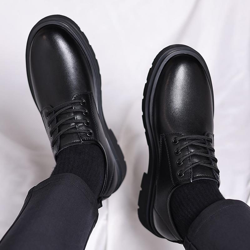 Herrenschuhe Herbst weiche Lederschuhe Herren große Zehenpartie Arbeitsstiefel Kurzstiefel lässig trendige Schuhe Martin Stiefel Herren