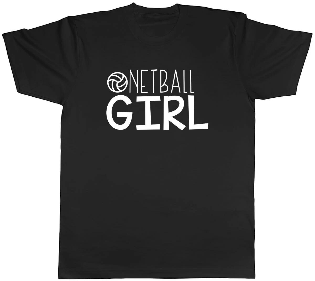 Netball Girl Mens Unisex T-Shirt Tee XL