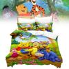 Winnie The Pooh Pattern Threepiece Bedding Set With Active Dyeing Technology For Bedroom Use