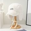 Autumn Winter Women's Pilot Hat Letter Ear Protection Hat Fashion Plush Baseball Cap  Girls
