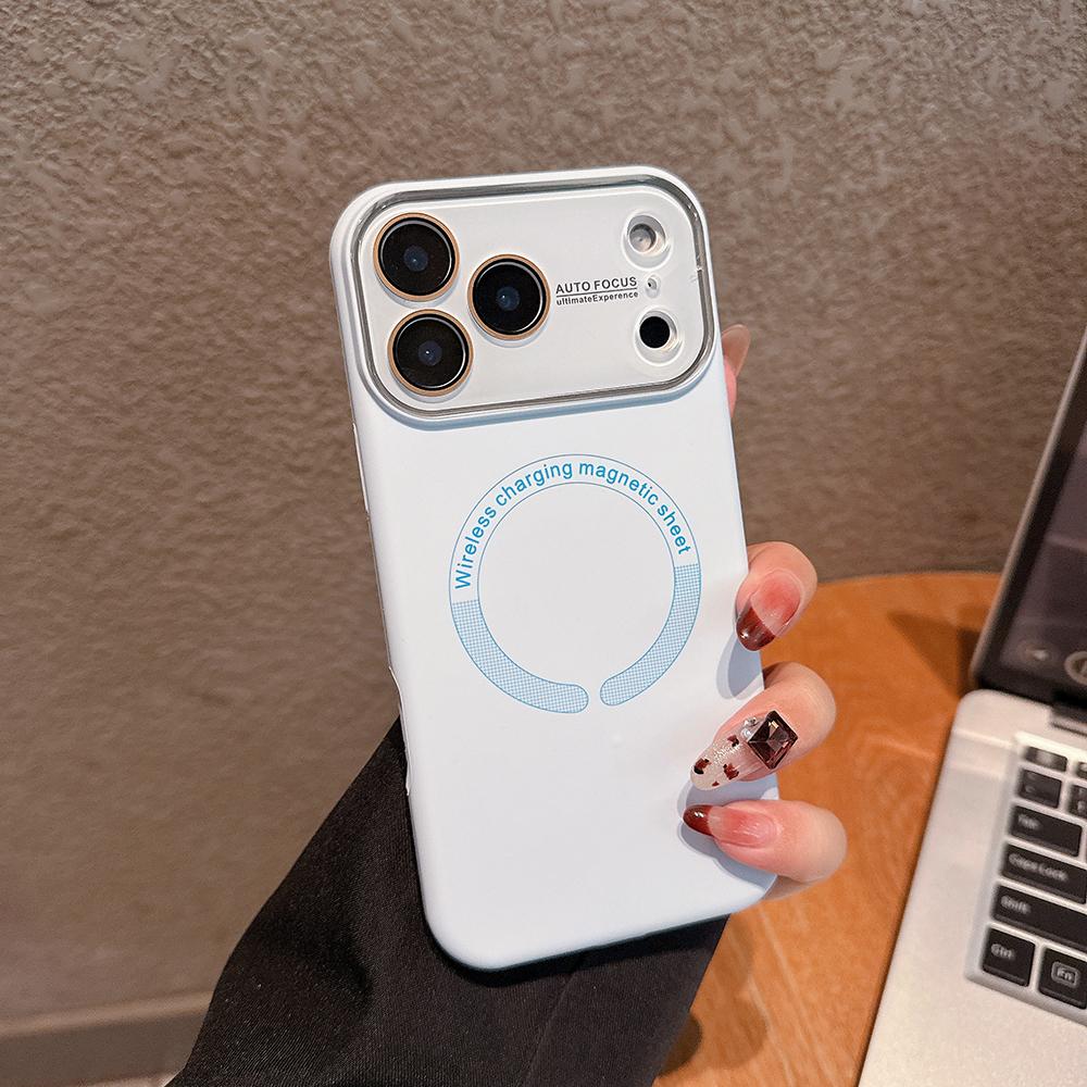 Liquid Nano Frosted Glass For Magsafe Case For iPhone 17 16 15 14 13 Pro Max Magnetic Wireless Charge Silicone Shockproof Cover