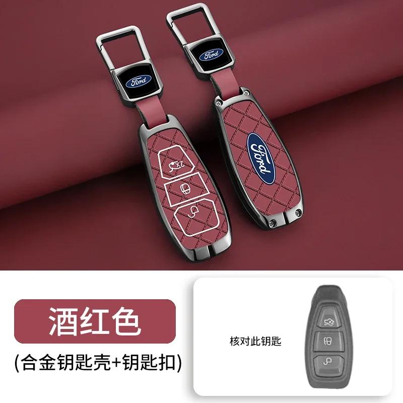Car Sticker Hot For Ford Car Smart Remote Key Case Cover Shell Holder for Ford Focus 3 4 ST Fiesta Fusion Kuga Ecosport C-Max S-