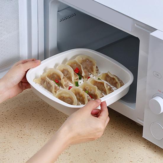 Vegetable Steamer Box Stackable Design Steaming Tray with Lid Microwave