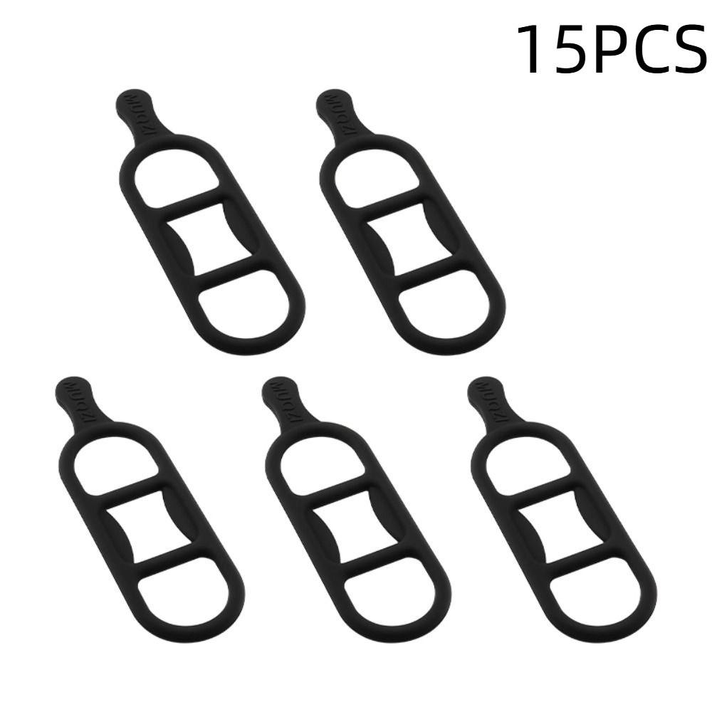 15PCS Silicone Handlebar Light Strap Code Table Bike Flashlight Strap  MTB