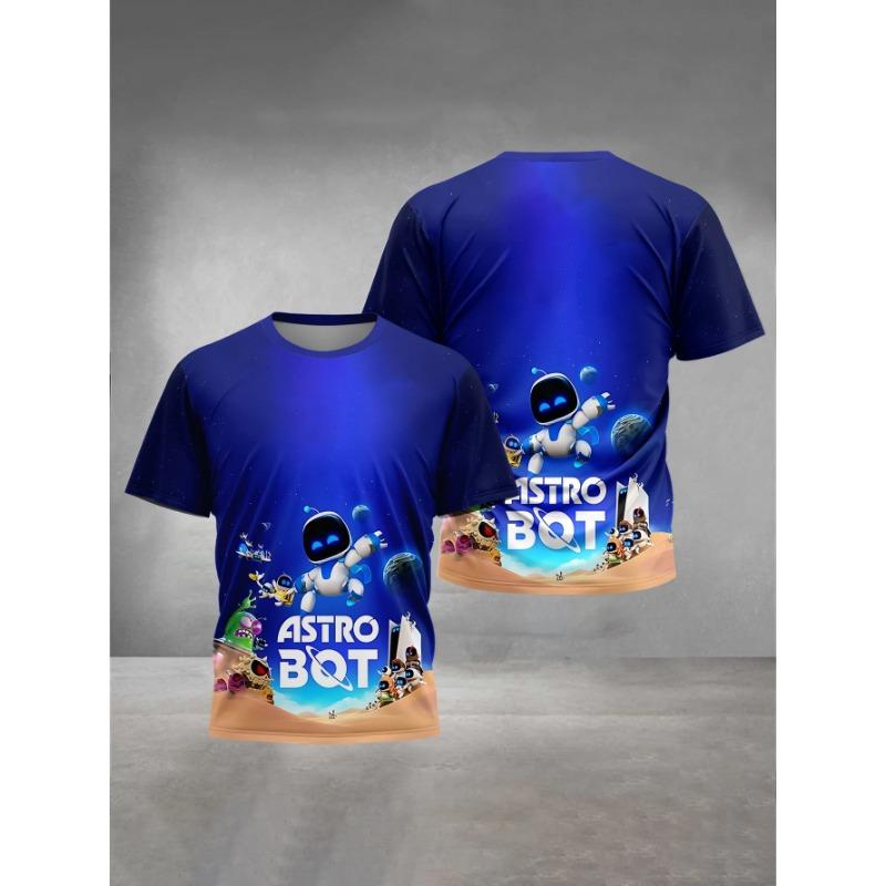 3D Tisk Dětský A-Astrobot Spící Čtvercový Oblečení 5 až 14 Let Chlapecké Venkovní Oblečení pro Děti Chlapec Dívka Dítě Tričko Top