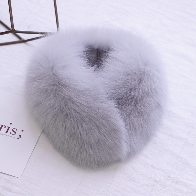 Faux Fur Snood Scarf with Magnetic Fox Fur Collar - Trendy Hanfu Down Jacket Accessory