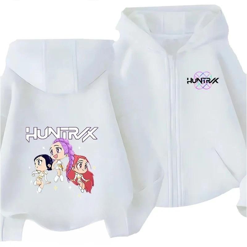 Hoodies Sweatshirts Girls Fashion Zip Hoodie Cartoon Printed Girl Jacket Fashion Kids Hoodie