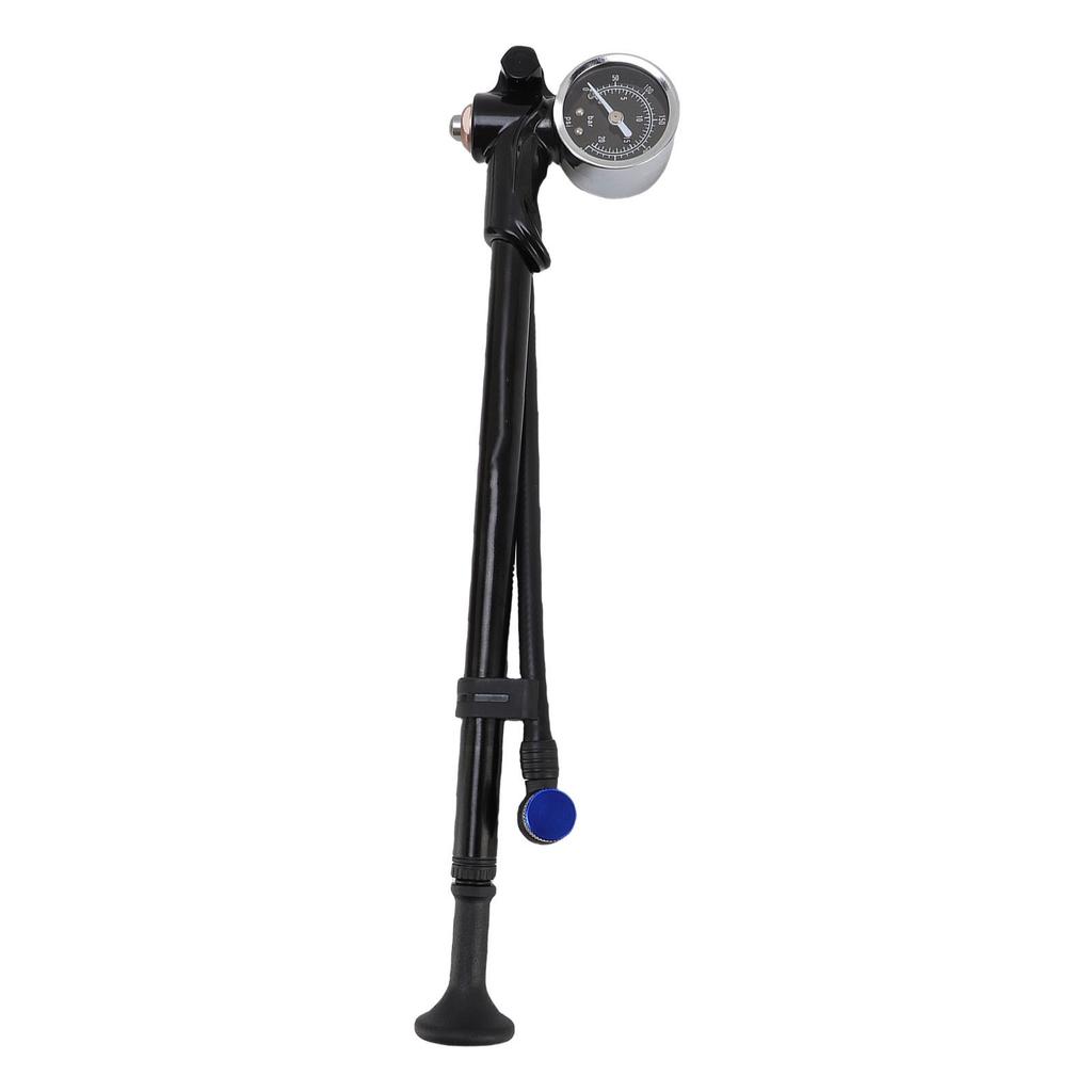 Bike Shock Pump 300PSI Aluminum Alloy Front Fork and Rr Suspension   Pump with Pressure Meter