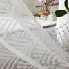 White Sheer Voile Window Curtain with Ring Top for Kitchen, Bedroom and Living Room (2 Panel,55''