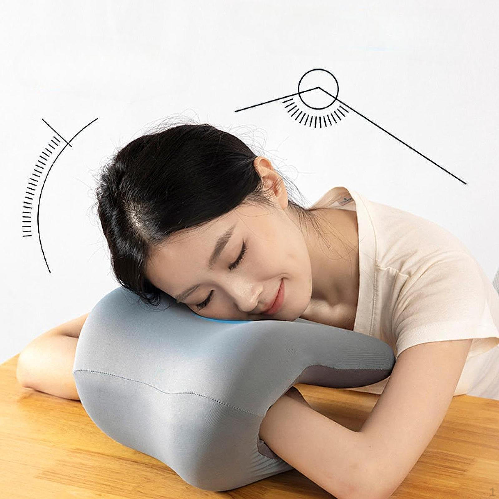 

Подушка для сна и сна на рабочем столе, подушка для шеи, офисное кресло, пена с эффектом памяти для взрослых серый