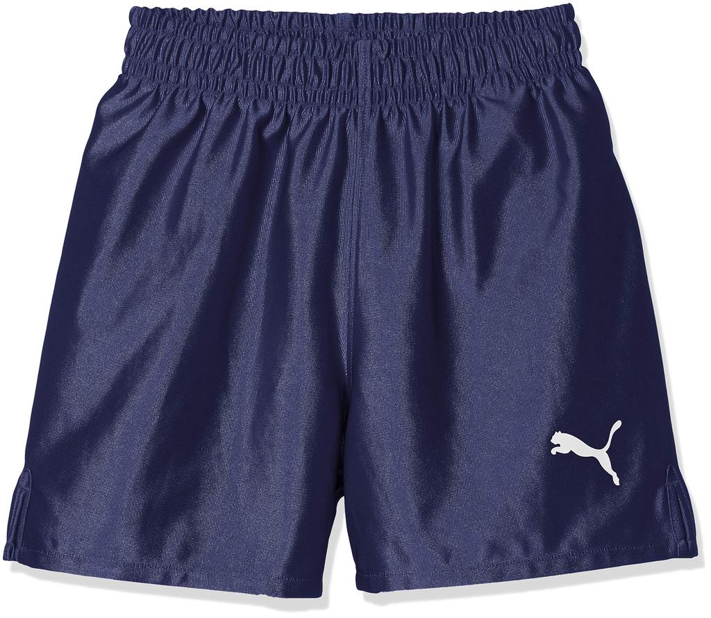 Puma Soccer LIGA Game 2024 Peacoat Size 130 Shorts, Moisture-Wicking, Quick-Drying, Pants, Core, Junior/Kids, 729970, Fall/Winter Color, (06),