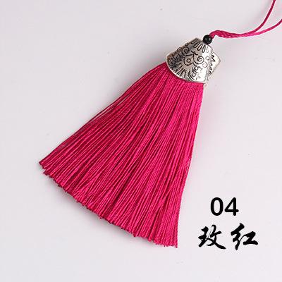 5Pcs 8cm Fish Mouth Tassel - DIY Fringe Trim for Handbag Fragrant Sachet Chinese Traditional Decorative Pendant for Costume Fan