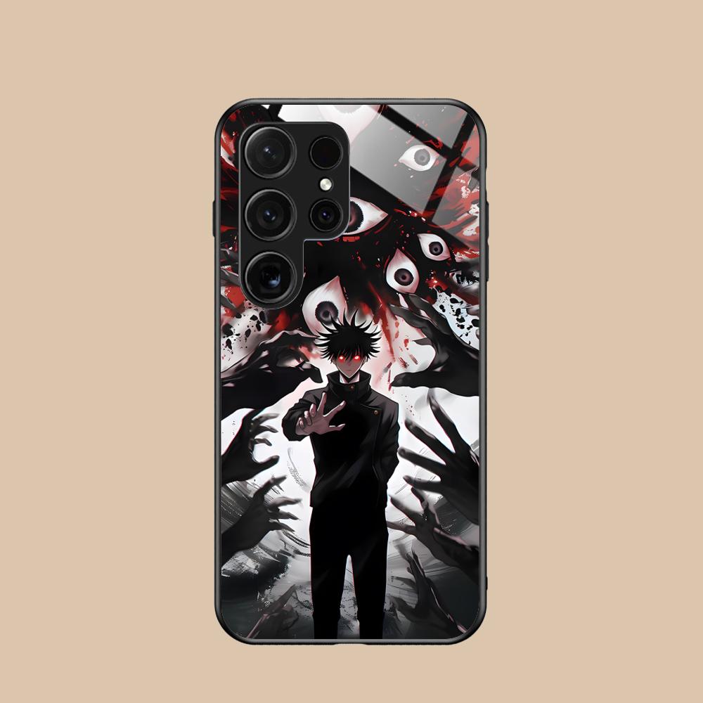 Jujutsu Kaisen Megumi Mobile Phone Case for Samsung Galaxy A56 55 54 53 52 51 36 35 34 23 16 15 5G Glass Colorful Cover Pretty