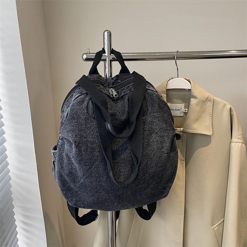 Neuer beliebter Damenrucksack Retro-Denim lässige Umhängetasche große Kapazität einfache Pendler-Studententasche