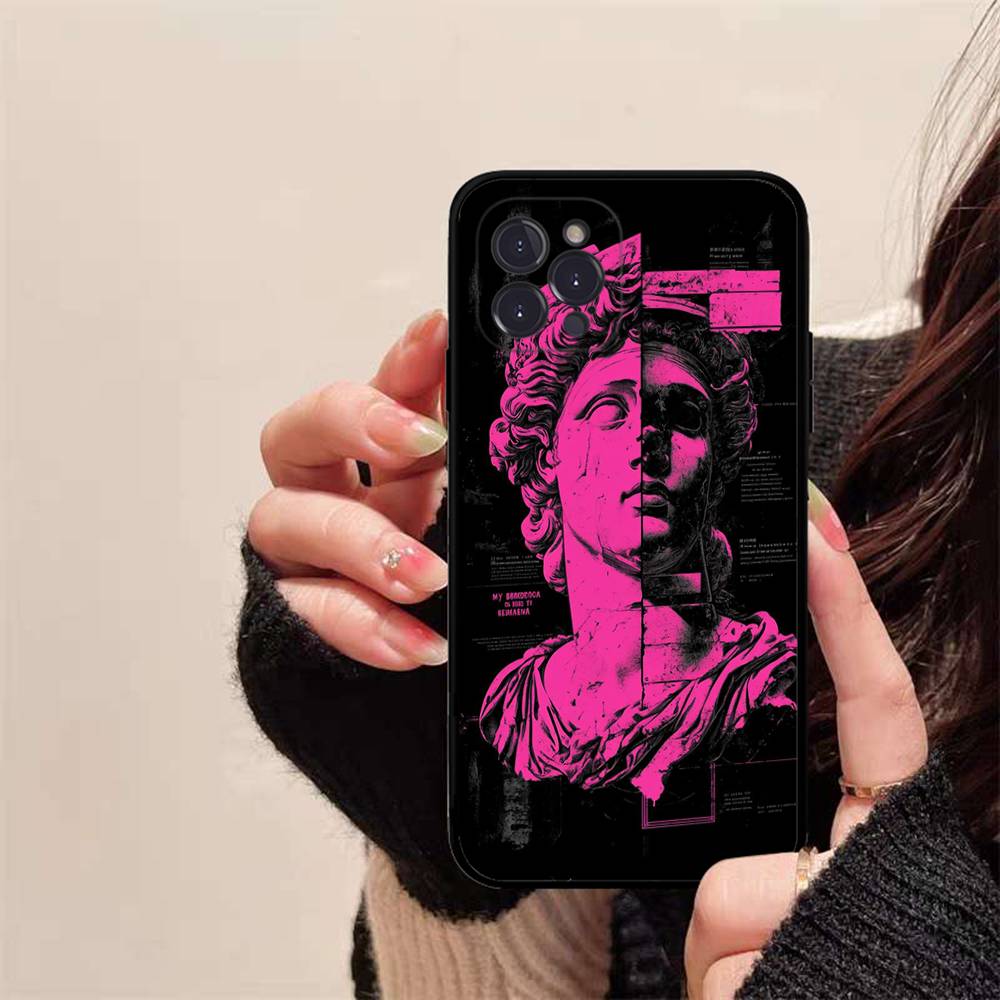 Rebellious Style Sculpture Of David Phone Case For IPhone 16 15 14 13 12 Mini 11 Pro XS Max X XR SE 6 7 8 Plus Soft