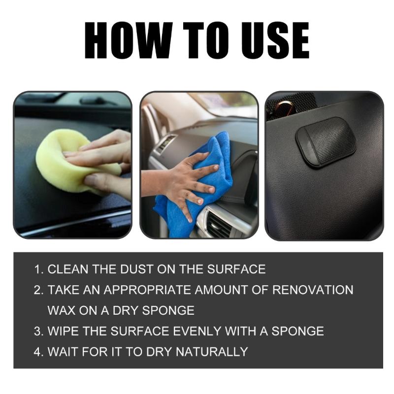 30ml Car Plastic Parts Restorer Plastic Crystal Coating Plastic Parts Renovation Coating Revitalizing Coating Agent