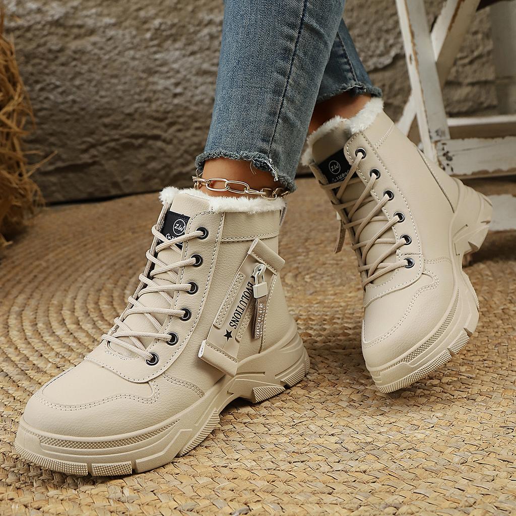Snow boots new winter velvet thickened Martin boots short boots student warm sports cotton shoes