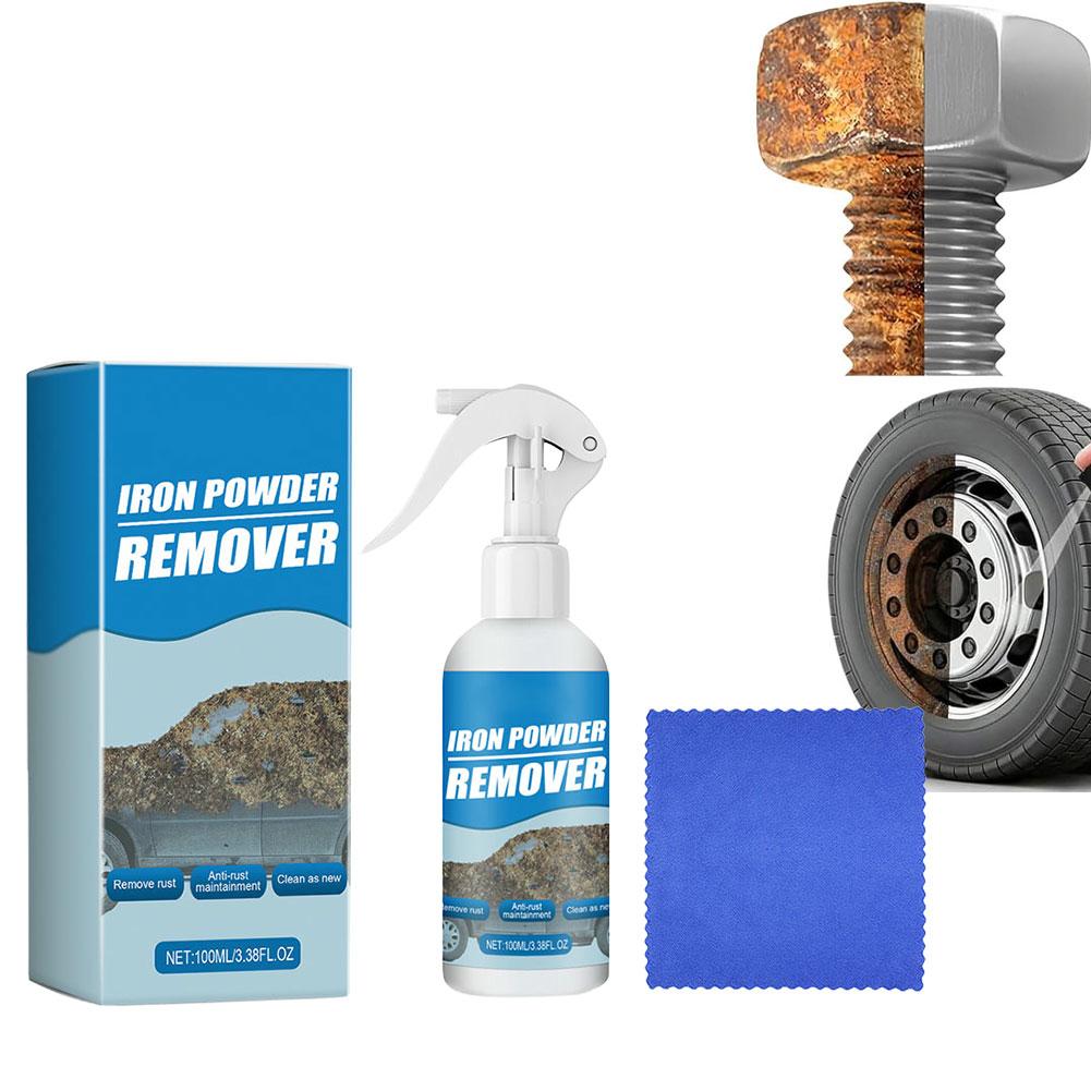 100ml Car Rust Removal Spray For Car Wheel Hub, Door Handle Care Car Exhaust Pipe Multi Purpose Rust Quick Remover Metal Clean