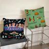 1Pc Classic Tv Series Friends Pillow Case Square Pillow Cushion Cover Bedroom Sofa Room Decoration Casual Pillow Cover