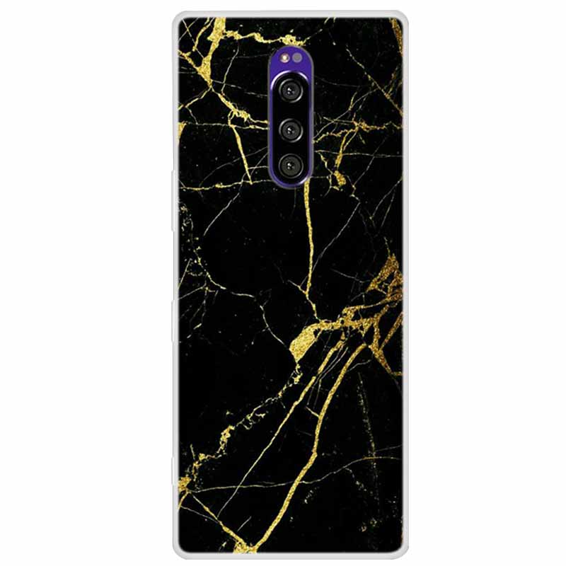 Funda de Silicona Suave para Sony Xperia 1 Funda Moda Transparente Fundas de Teléfono Tigre para Sony Xperia1 XZ4 SO-03L SOV40 J8110 Coque Parachoques