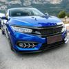 For Honda Civic X FC FK 10th Gen 2016 2017 2018 2019 2020 2021 Car Front Spoiler Splitter Lip Body Decoration Modification Kit
