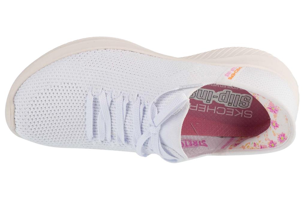 Skechers Slip-Ins: Ultra Flex 3.0 - Morning Blosso, Damen weiße Sneaker