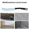 Hard Bristle Crevice Cleaning Brush Long Slit Brush for Shower Tile Groove Window Track for Kitchen Bathroom Fan Window Rails