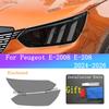 Für Peugeot E-2008 E-208 Außen Scheinwerfer TPU Transparente Schutzfolie Frontleuchte Schwarzer Kratzfester Aufkleber BC Säule Fil