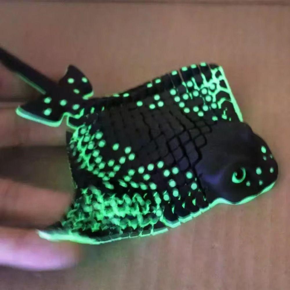 Bionic Luminous Stingray Toy Luminous Realistic Stingray Figurine Room Ornament
