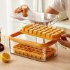 1 pz. Tipo di pressione a un pulsante Scatola per stampi per ghiaccio 32/64 Griglie Stampo per cubetti di ghiaccio in plastica Stampo per vassoio per ghiaccio con scatola di immagazzinaggio con strumento per bar da cucina per bevande fresche