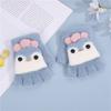 Customized Children's Half-finger Warm Boys and Girls Primary School Students Writing Thickened Cartoon Cute Flip Dual-purpose Gloves