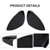 5H0857537 5H0857538 Black Pair Mirror Cover Rear View Side Mirror Cap For Golf 8 2020-2024 Replacement Automobiles Parts