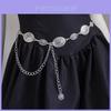 Bohemian Waist Chain Vintage Embossed Metal Pendant For Women Summer Fashion Accessory
