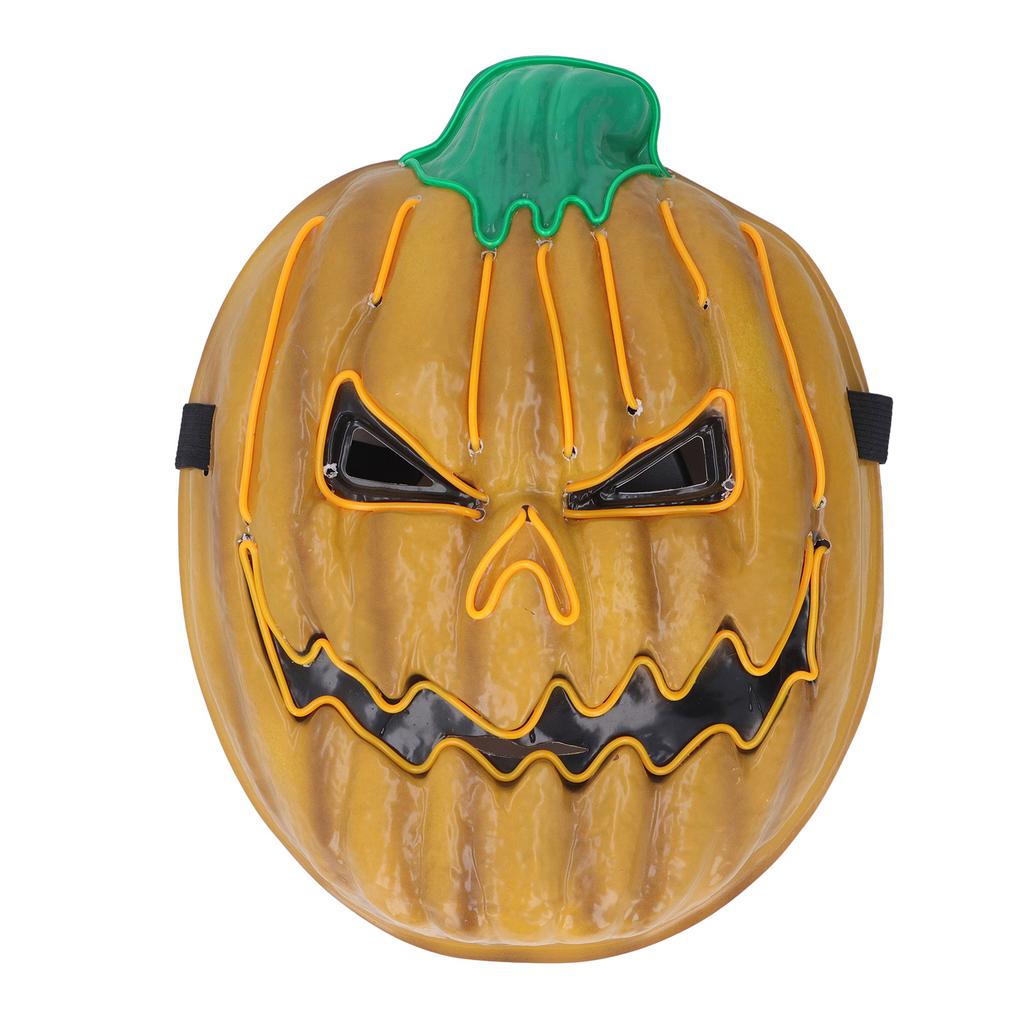 Copertura Facciale Luminosa a LED Zucca Spaventosa Regolabile Copertura Facciale Luminosa per Festa di Halloween Cosplay
