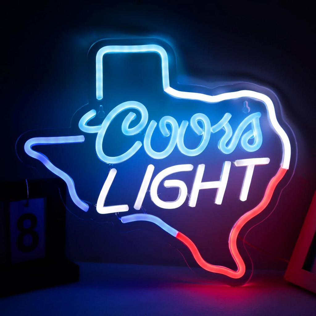 Neon Lights Beer Party Decoration with English Letters