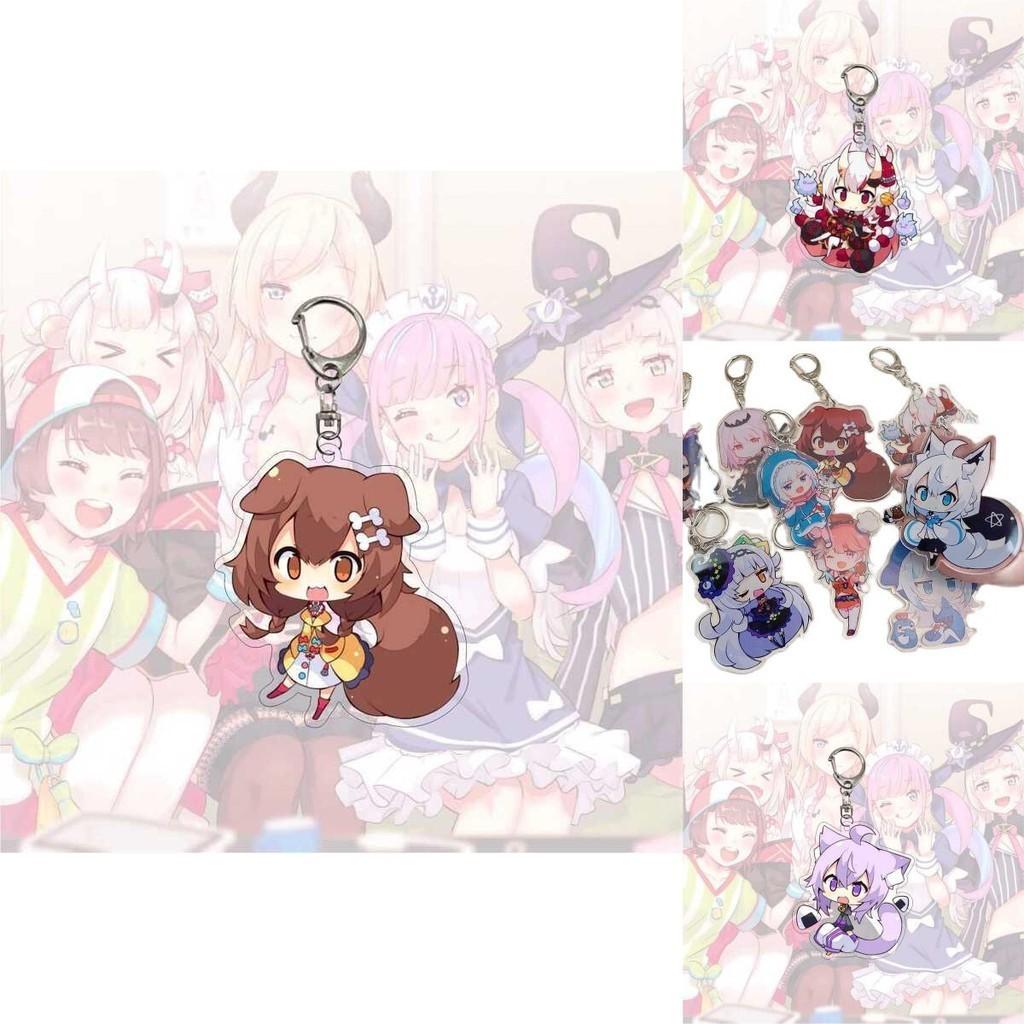 Stunning Hololive Vtuber Keychain Featuring Gawr Gura Mori Usada Fubuki Suisei For Anime Fans