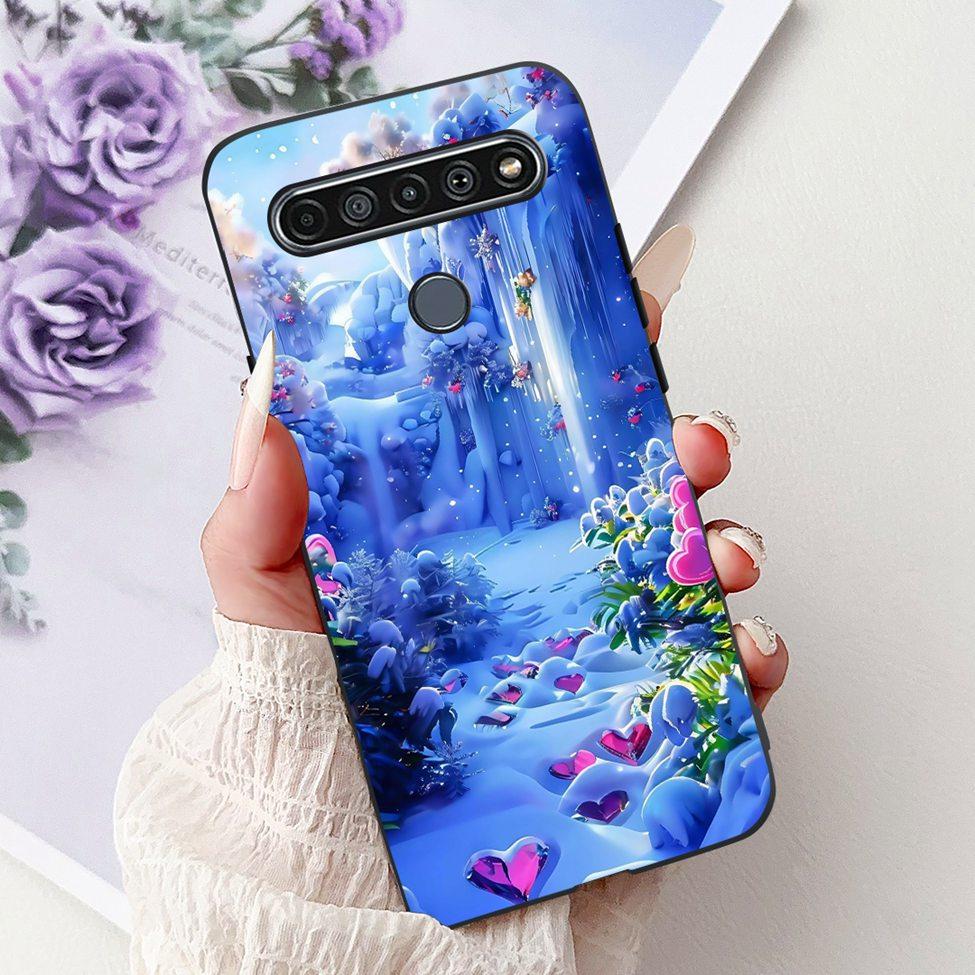 2020 For LG K41S LM-K410 Cover For LG K51S Case LM-K510 Luxury Butterfly Love Cute Cat Cool Handsome Lion Painted Black Silicone