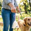 Dog Poop Bag Holder Bone-Shaped Poop Bag Carrier Dog Waste Bag Holder Hands-Free Leash Attachment for Outdoor Walking Training