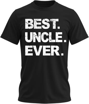 Best Uncle Ever Graphic Black T-shirt