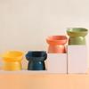 New Elevated Cat Bowls Stress Free Feeder and Waterer with Base Anti-Vomiting Tilted Raised Nonslip Pet Bowls
