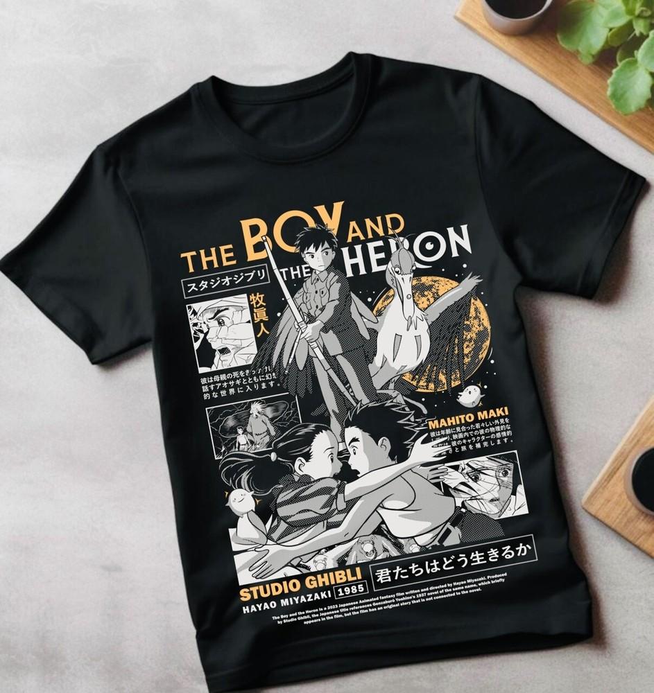 

The Boy and the Heron T-shirt Girl Anime Manga Anime art Gift Shirt All Size L