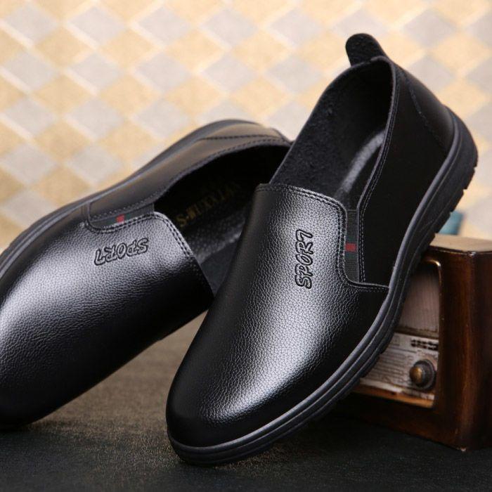 Chef leather shoes men's non-slip shoes waterproof and oil-proof hotel special shoes all black leather shoes men's