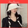 Summer Uv Sun Hat With Oversized Brim Ice Silk Material For Casual And Fashion Use