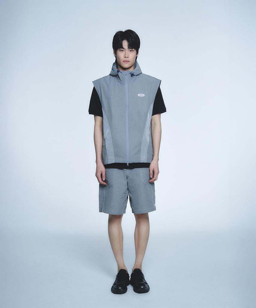 Hyunfit Division Wind Vest-[Gray]