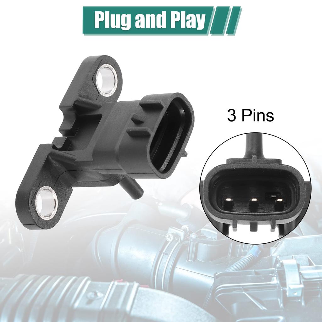 X AUTOHAUX 89420-12230 89420-12250 89420-74010 Manifold Absolute Pressure Sensor for Toy Ota RAV4 2016-2019 Toy Ota Prius 2015-2018