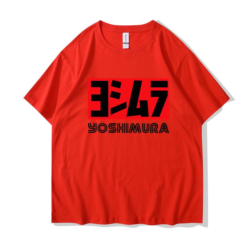 2024 Men Yoshimura Tee Shirt Classic Japanese Motorcycle Exhaust T-shirt Fashion Funny T-shirt Men Cotton Brand Teeshirt